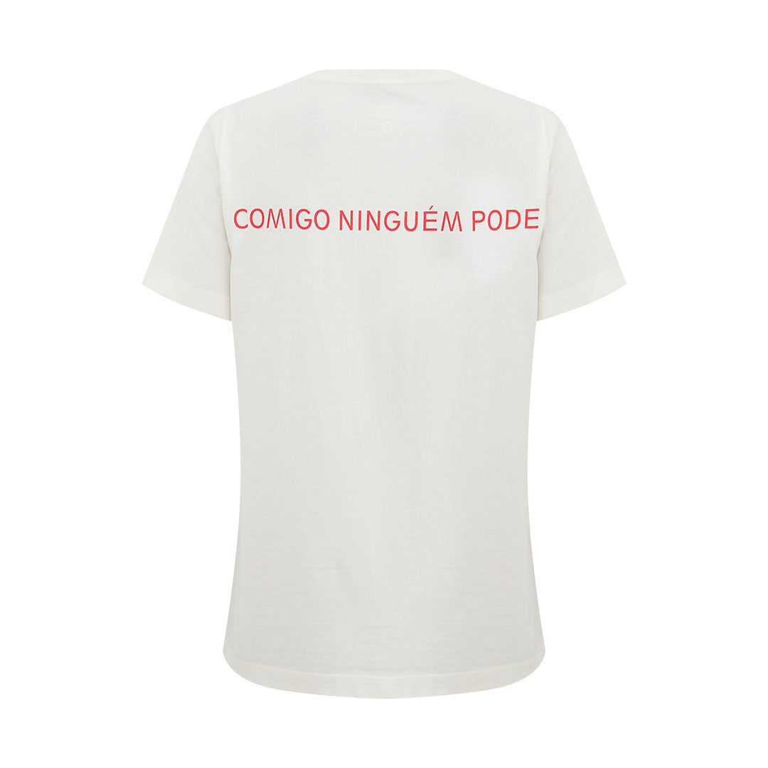 (im)perfeita Camiseta Comigo Ninguém Pode - offwhite